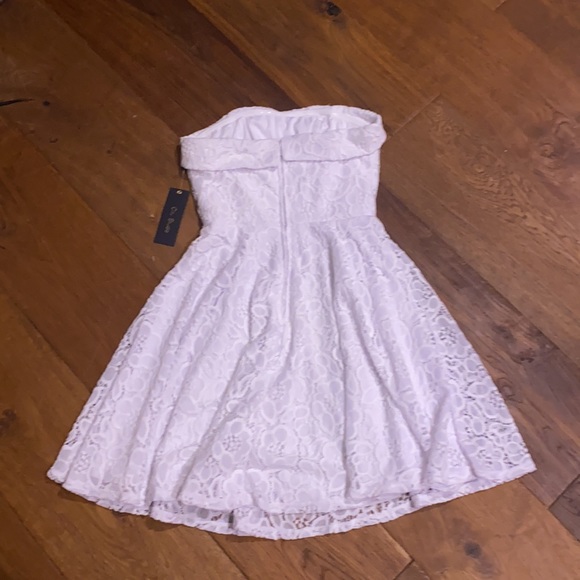 NWT City Studio white, strapless mini dress - Picture 3 of 5